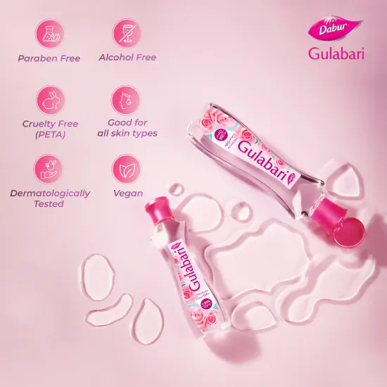 Dabur Gulabari Premium Rose Water - 400ml యొక్క చిత్రం