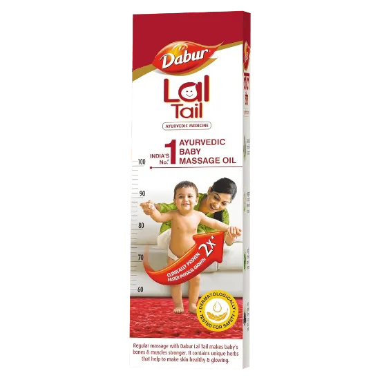 Dabur Lal Tail - Ayurvedic Baby Oil 2x Faster Physical Growth - 500ml యొక్క చిత్రం
