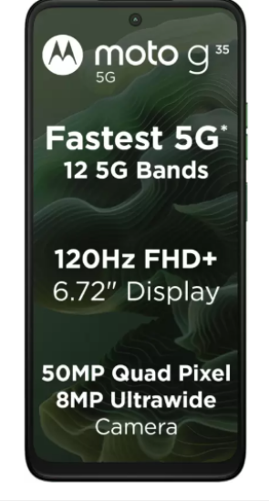 మోటోరోలా g35 5G (లీఫ్ గ్రీన్, 128 GB) (4 GB RAM) యొక్క చిత్రం