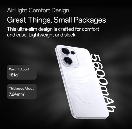 ఒప్పో రెనో 13 5G (ల్యూమినస్ బ్లూ, 256 GB) (8 GB RAM) యొక్క చిత్రం