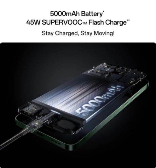 OPPO F27 5G (ఎమరాల్డ్ గ్రీన్, 256 GB) (8 GB RAM) యొక్క చిత్రం