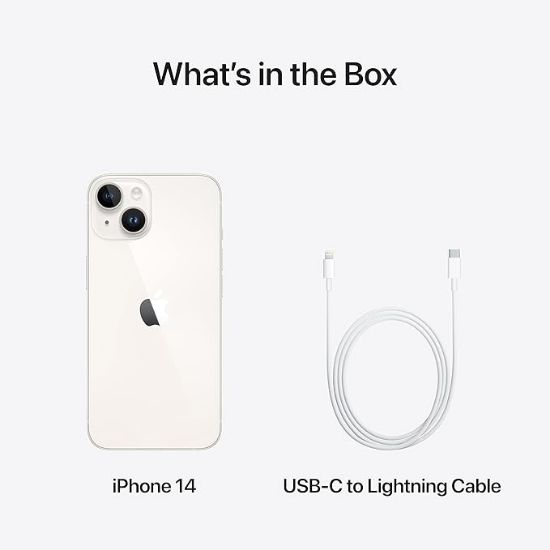 ఆపిల్ ఐఫోన్ 14 (స్టార్‌లైట్, 256 జీబీ) యొక్క చిత్రం