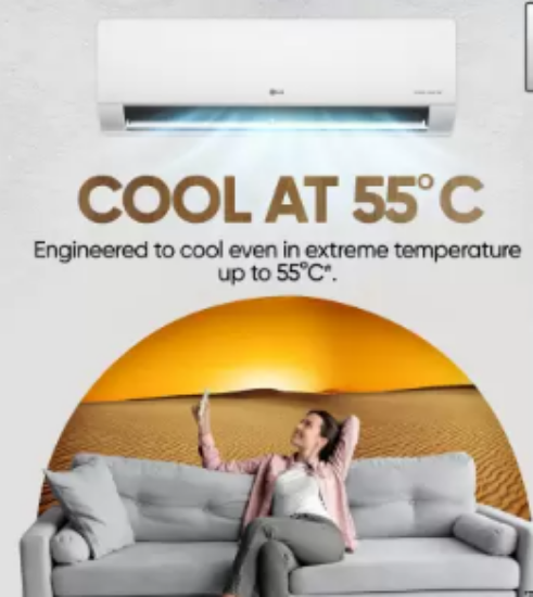 LG 2025 మోడ్ AI కన్వర్టిబుల్ 6-ఇన్-1 1.5 టన్ 3 స్టార్ స్ప్లిట్ AI డ్యూయల్ ఇన్వర్టర్ విత్ ఫాస్టర్ కూలింగ్ అండ్ ఎనర్జీ సేవింగ్, VIRAAT మోడ్ అండ్ డైట్ మోడ్ ప్లస్ AC - వైట్ (US-Q18JNXE, కాపర్ కండెన్సర్) యొక్క చిత్రం