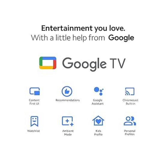 Xiaomi 138 cm (55 అంగుళాలు) X Pro 4K డాల్బీ విజన్ IQ సిరీస్ స్మార్ట్ Google TV L55M8-5XIN (నలుపు) యొక్క చిత్రం