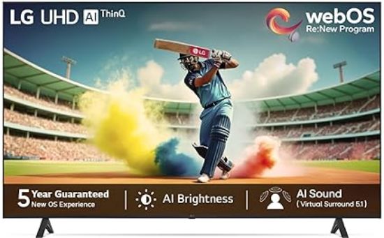 LG 139 సెం.మీ (55 అంగుళాలు) 4K అల్ట్రా HD స్మార్ట్ LED టీవీ 55UR7500PSC (డార్క్ ఐరన్ గ్రే) యొక్క చిత్రం