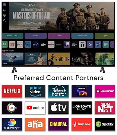 LG 139 సెం.మీ (55 అంగుళాలు) 4K అల్ట్రా HD స్మార్ట్ LED టీవీ 55UR7500PSC (డార్క్ ఐరన్ గ్రే) యొక్క చిత్రం