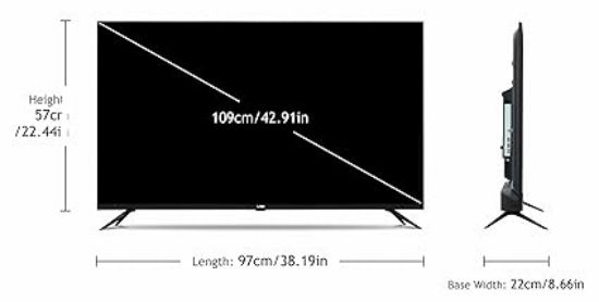 VW 109 cm (43 అంగుళాలు) ప్లేవాల్ ఫ్రేమ్‌లెస్ సిరీస్ ఫుల్ HD ఆండ్రాయిడ్ స్మార్ట్ LED టీవీ VW43F2 (నలుపు) యొక్క చిత్రం