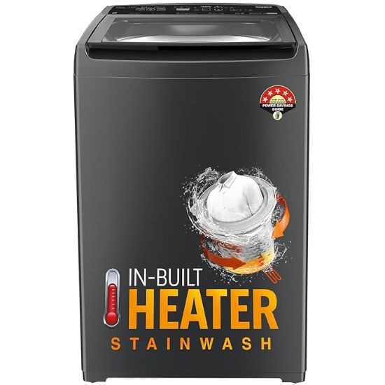 వర్ల్పూల్ 8 కేజీ 5 స్టార్ స్టెయిన్ వాష్ రాయల్ ప్లస్ ఫుల్లీ ఆటోమేటిక్ టాప్ లోడ్ వాషింగ్ మెషిన్ (SW రాయల్ ప్లస్ H 8 కేజీ గ్రే 10YMW ఇన్-బిల్ట్ హీటర్ తో) యొక్క చిత్రం