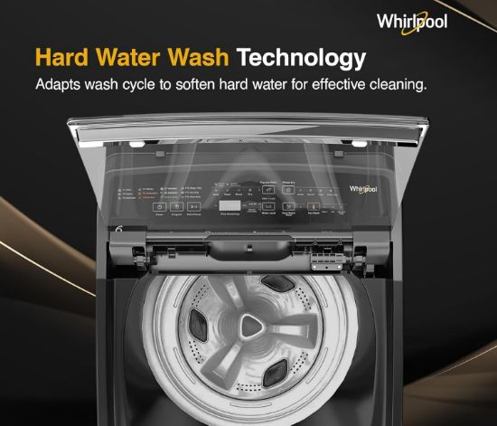 వర్ల్పూల్ 8 కేజీ 5 స్టార్ స్టెయిన్ వాష్ రాయల్ ప్లస్ ఫుల్లీ ఆటోమేటిక్ టాప్ లోడ్ వాషింగ్ మెషిన్ (SW రాయల్ ప్లస్ H 8 కేజీ గ్రే 10YMW ఇన్-బిల్ట్ హీటర్ తో) యొక్క చిత్రం