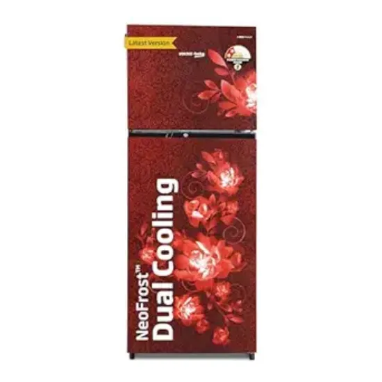 Voltas బెకో ‘ఎ టాటా ప్రొడక్ట్’ 248 L 2 స్టార్ ఫ్రాస్ట్ ఫ్రీ రిఫ్రిజిరేటర్, రెండు వేర్వేరు కూలింగ్ సిస్టమ్‌తో (RFF285D/W0CWR0I0000GO, సెలిన్ వైన్) యొక్క చిత్రం