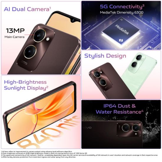 వివో Y28e 5G (బ్రీజ్ గ్రీన్, 64 GB) (4 GB RAM) యొక్క చిత్రం