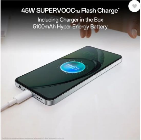 OPPO K12x 5G 45W SUPERVOOC ఛార్జర్ ఇన్-ది-బాక్స్ (మిడ్‌నైట్ వైలెట్, 128 GB) (6 GB RAM) తో యొక్క చిత్రం