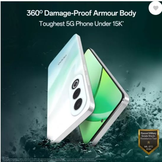 OPPO K12x 5G 45W SUPERVOOC ఛార్జర్ ఇన్-ది-బాక్స్ (మిడ్‌నైట్ వైలెట్, 128 GB) (6 GB RAM) తో యొక్క చిత్రం