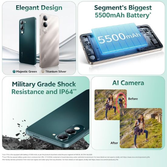 వివో Y19e (టైటానియం సిల్వర్, 64 GB) (4 GB RAM) యొక్క చిత్రం