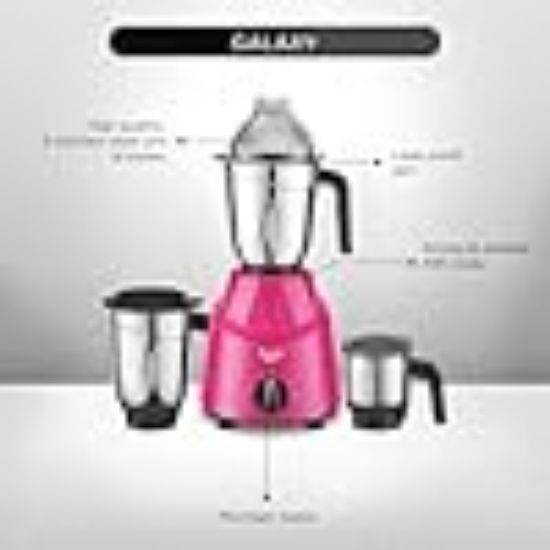 ప్రీతి గెలాక్సీ 750 W మిక్సర్ గ్రైండర్ (గెలాక్సీ MG 225 | 3 జాడి | పింక్) యొక్క చిత్రం