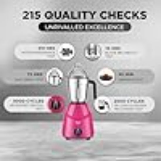 ప్రీతి గెలాక్సీ 750 W మిక్సర్ గ్రైండర్ (గెలాక్సీ MG 225 | 3 జాడి | పింక్) యొక్క చిత్రం