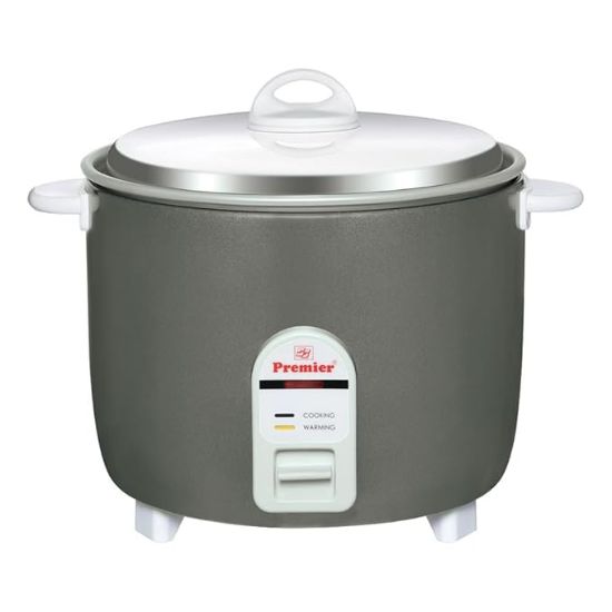 ప్రీమియర్ ఎలక్ట్రిక్ రైస్ కుక్కర్ - 1L | అనోడైజ్డ్ అల్యూమినియం పాన్ | 500W | వంట, స్టీమింగ్, సూప్ తయారీ | కూల్ టచ్ హ్యాండిల్స్ | మాగ్నెటిక్ సేఫ్టీ స్విచ్ | 2 సంవత్సరాల ఉత్పత్తి వారంటీ & 5 సంవత్సరాల హీటర్ వారంటీ యొక్క చిత్రం