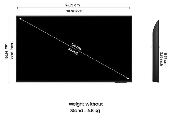 Samsung 108 cm (43 అంగుళాలు) 4K అల్ట్రా HD స్మార్ట్ LED TV UA43DUE70BKLXL (నలుపు) యొక్క చిత్రం