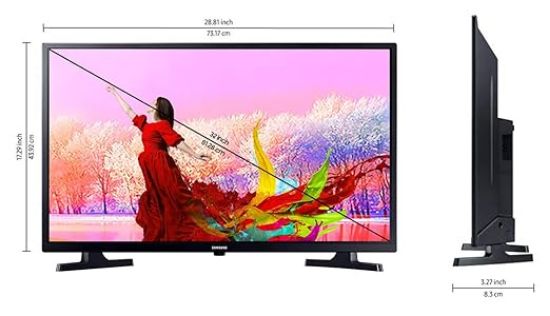 Samsung 80 cm (32 అంగుళాలు) వండర్‌టైన్‌మెంట్ సిరీస్ HD రెడీ LED స్మార్ట్ టీవీ UA32T4340BKXXL (గ్లోసీ బ్లాక్) యొక్క చిత్రం