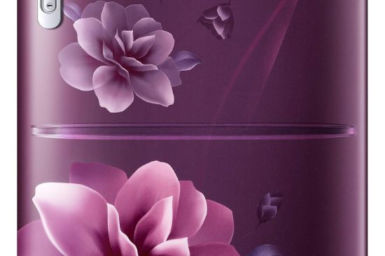 శాంసంగ్ 183 L, 3 స్టార్, డిజిటల్ ఇన్వర్టర్, డైరెక్ట్-కూల్ సింగిల్ డోర్ రిఫ్రిజిరేటర్ (RR20C1823CR/HL, రెడ్, కామెల్లియా పర్పుల్, బేస్ స్టాండ్ డ్రాయర్) యొక్క చిత్రం