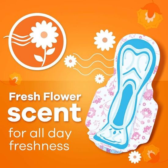 వింగ్స్ (XL) 40 ప్యాడ్‌లతో కూడిన విస్పర్ ఛాయిస్ అల్ట్రా శానిటరీ నాప్‌కిన్ యొక్క చిత్రం