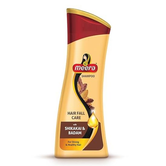 మీరా హెయిర్ ఫాల్ కేర్ షాంపూ | బాదం & షికాకైతో సమృద్ధిగా | జుట్టును బలపరుస్తుంది & పోషిస్తుంది | పారాబెన్ లేని | పురుషులు & మహిళలకు | 180 మి.లీ | ఆరోగ్యకరమైన, బలమైన జుట్టు యొక్క చిత్రం