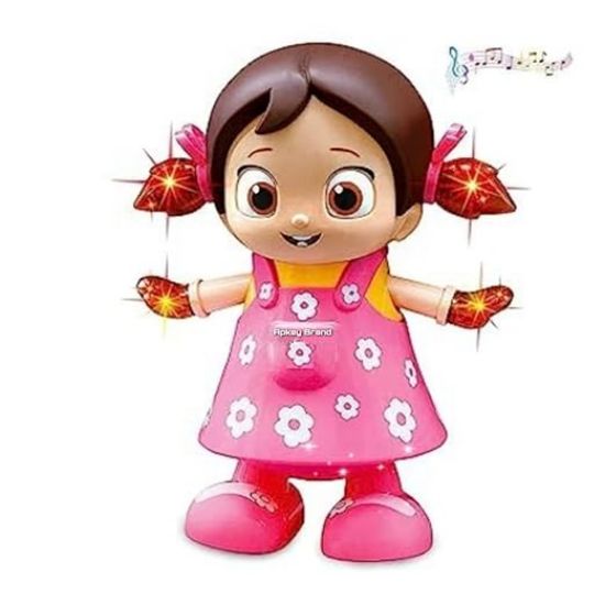 APKEY BRAND® క్యూట్ డ్యాన్సింగ్ డాల్ కలర్‌ఫుల్ LED లైట్లు మరియు మ్యూజిక్ బాలికలకు ఉత్తమ రిటర్న్ గిఫ్ట్ (ఒకటి సెట్) యొక్క చిత్రం