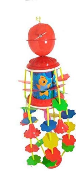 పిల్లల ప్లాస్టిక్ కోసం ఓదార్పునిచ్చే ధ్వనితో URM బ్లోసమ్ మ్యూజికల్ రొటేటింగ్ గో రౌండ్ టాయ్ (జూమర్) యొక్క చిత్రం