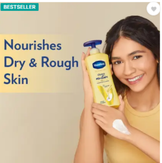 వాసెలిన్ ఇంటెన్సివ్ కేర్ డీప్ నూరిషింగ్ బాడీ లోషన్ మాయిశ్చర్ ఫర్ డ్రై స్కిన్స్ (600 మి.లీ) యొక్క చిత్రం