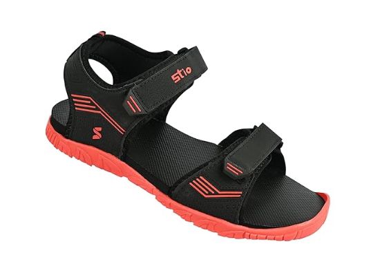 పురుషుల కోసం స్టియో RUN-3 స్పోర్ట్స్ శాండల్ | పరుగు, జిమ్, నడక కోసం | అవుట్‌డోర్ కోసం క్యాజువల్ శాండల్ | యాంటీ-స్కిడ్ | సర్దుబాటు చేయగల డబుల్ వెల్క్రో స్ట్రాప్ | తేలికైన & సౌకర్యవంతమైన | పురుషులు & అబ్బాయిల కోసం యొక్క చిత్రం