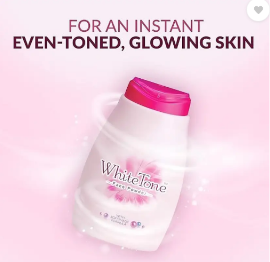 మహిళలకు తెల్లటి టోన్ ఫేస్ పౌడర్, ఆయిల్-ఫ్రీ, ఈవెన్-టోన్డ్ స్కిన్ తక్షణమే పొందండి 1 ప్యాక్ (70 గ్రా) యొక్క చిత్రం