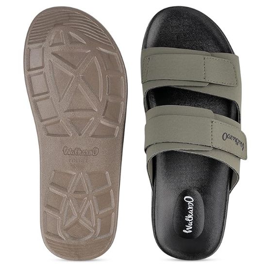 పురుషుల కోసం WALKAROO కంఫర్ట్ శాండల్|క్లౌడ్‌స్టెప్ డ్యూయల్-డెన్సిటీ PU సోల్ – అల్టిమేట్ కంఫర్ట్|స్టైలిష్ క్యాజువల్ వేర్|WE1347 యొక్క చిత్రం