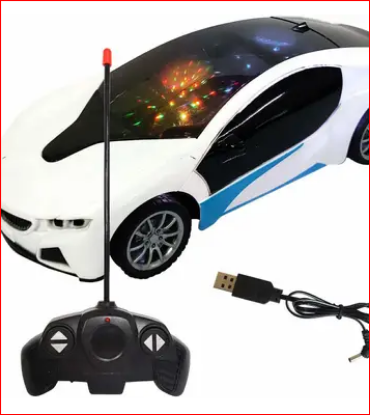 RC Chargeable 3D Famous Car With Flashing Light, Radio Control Race Car For 3+  (Multicolor) యొక్క చిత్రం