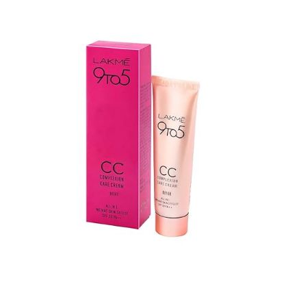Lakme 9 to 5 CC Cream Mini, 01 - Beige, Light Face Makeup with Natural Coverage, SPF 30 - Tinted Moisturizer to Brighten Skin, Conceal Dark Spots, 9 g యొక్క చిత్రం