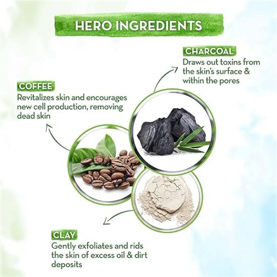ఆయిల్ కంట్రోల్ కోసం యాక్టివేటెడ్ చార్‌కోల్ & కాఫీతో మామఎర్త్ చార్‌కోల్ ఫేస్ వాష్ (100ml) యొక్క చిత్రం