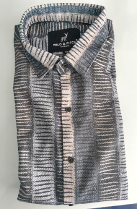 పురుషుల టెక్స్చర్డ్ ప్యాటర్న్ షర్ట్-వైల్డ్ & ఫిత్ యొక్క చిత్రం