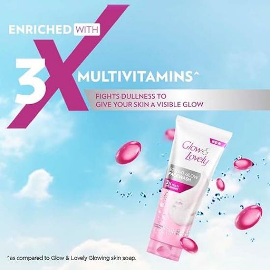 గ్లో & లవ్లీ బ్రైట్ గ్లో ఫేస్ వాష్ 100 గ్రా యొక్క చిత్రం