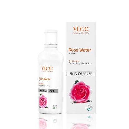 VLCC Rose Water Toner - 100ml - Tones & rejuvenates skin | Helps maintain skin's pH balance | Helps tighten the pores and gently tones the skin యొక్క చిత్రం