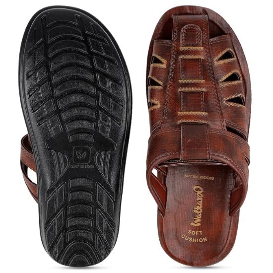 WALKAROO WG5309 పురుషుల కవరింగ్ చెప్పులు రోజువారీ దుస్తులు మరియు ఇండోర్ & అవుట్‌డోర్ కోసం రెగ్యులర్ ఉపయోగం యొక్క చిత్రం