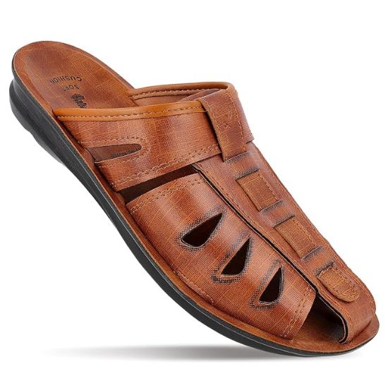 WALKAROO WG5309 పురుషుల కవరింగ్ చెప్పులు రోజువారీ దుస్తులు మరియు ఇండోర్ & అవుట్‌డోర్ కోసం రెగ్యులర్ ఉపయోగం యొక్క చిత్రం