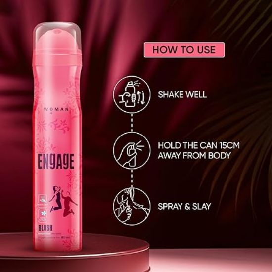 ఎంగేజ్ ఉమెన్ డియోడరెంట్ బ్లష్ , 150ml / 165ml (బరువు మారవచ్చు) యొక్క చిత్రం