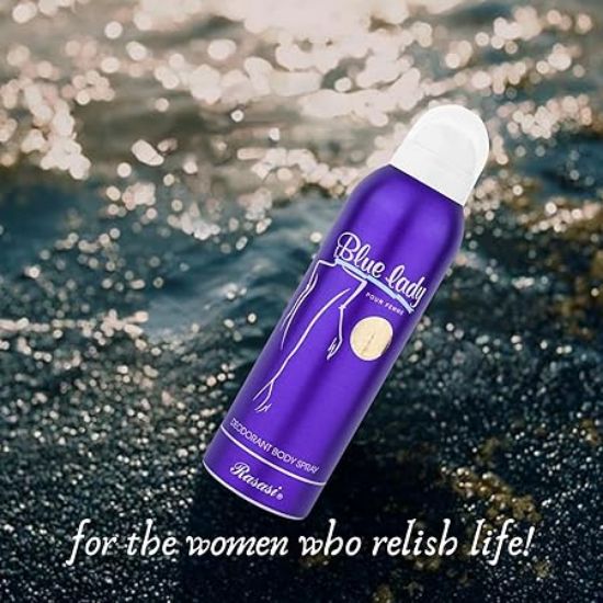 రాససి బ్లూ లేడీ ఫ్రెష్ స్ప్రే 200 ML ప్రతి, స్త్రీ, దుర్గంధనాశని యొక్క చిత్రం
