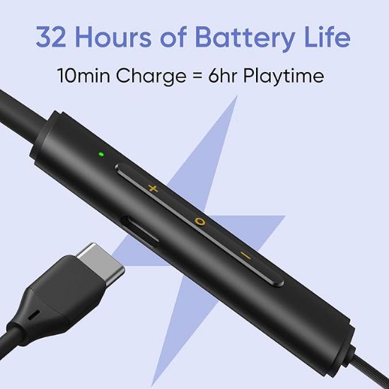 Realme బడ్స్ వైర్‌లెస్ 3 నియో ఇన్ ఇయర్ బ్లూటూత్ నెక్‌బ్యాండ్ విత్ 13.4 ఎంఎం డైనమిక్ బాస్ బూస్ట్ డ్రైవర్, 32 గంటల వరకు ప్లేబ్యాక్, ఫాస్ట్ ఛార్జ్, ఎఐ ఎన్సి, 45 ఎంఎస్ తక్కువ లేటెన్సీ, ఐపి 55 డస్ట్ & వాటర్ రెసిస్టెంట్ & బ్లూటూత్ వి 5.4 బ్లూ యొక్క చిత్రం