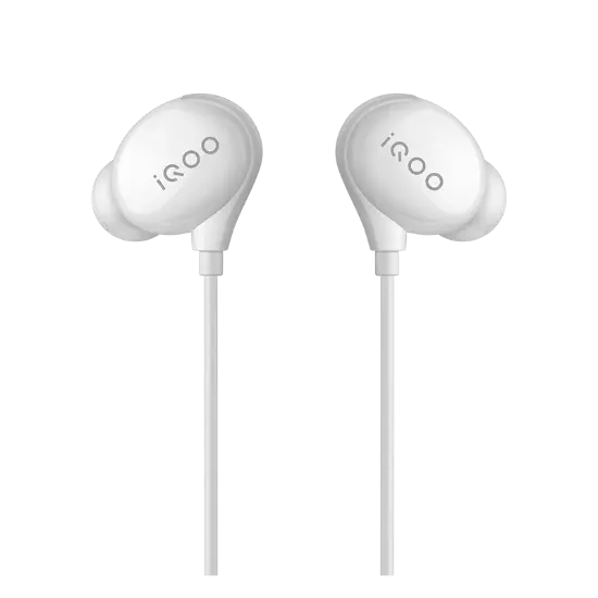 iQOO ప్రీమియం ఇయర్‌ఫోన్స్ వైట్ యొక్క చిత్రం