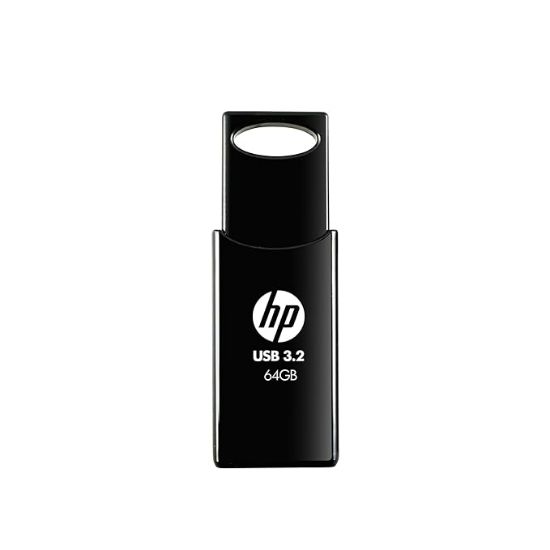 HP 712w 64GB USB 3.2 ఫ్లాష్ డ్రైవ్- నలుపు యొక్క చిత్రం