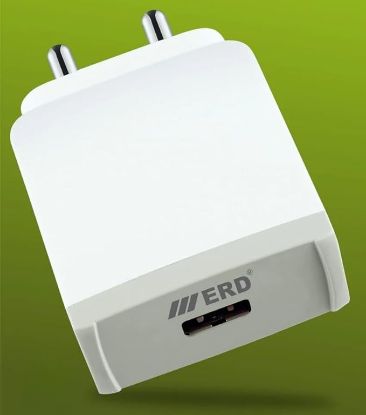 ERD TC-31 USB-A డాక్ ఛార్జర్ | ఫాస్ట్ ఛార్జింగ్ టెక్నాలజీ | యూనివర్సల్ కంపాటబిలిటీ | అన్ని ఆండ్రాయిడ్ పరికరాలకు అనుకూలం తెలుపు రంగు | 150-240V AC, 50/60 Hz, 15Watt, 3Amp యొక్క చిత్రం