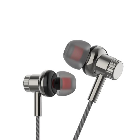 YCOM రౌడీ M8 ప్రో వైర్డ్ ఇయర్ ఫోన్స్ విత్ మెస్ ఫ్రీ సౌండ్, క్లియర్ కాల్స్, మ్యూజిక్ ప్లేటైమ్, టైప్-ఆక్స్ జాక్ యొక్క చిత్రం