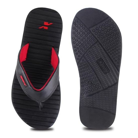 స్పార్క్స్ మెన్ SFG-99 బ్లాక్ రెడ్ ఫ్లిప్ ఫ్లాప్స్ యొక్క చిత్రం