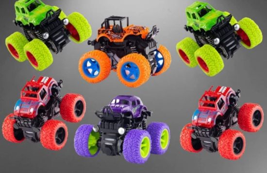 ని&మీ మినీ మాన్స్టర్ ట్రక్కులు పిల్లల కోసం ఘర్షణ శక్తితో కూడిన కార్లు బిగ్ రబ్బరు టైర్లు బేబీ బాయ్స్ సూపర్ కార్లు బ్లేజ్ ట్రక్ చిల్డ్రన్ గిఫ్ట్స్ టాయ్స్- సెట్ ఆఫ్ 4 పీసెస్ (రంగు మారవచ్చు) యొక్క చిత్రం