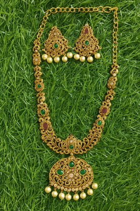 టెంపుల్ జ్యువెలరీ నెక్లెస్ యొక్క చిత్రం